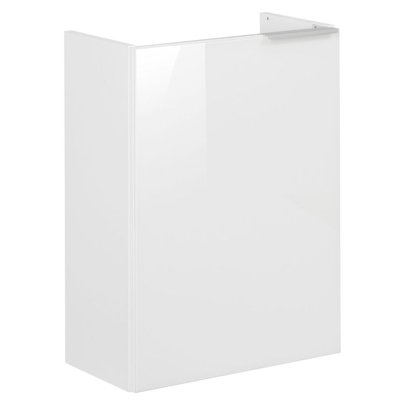 Fackelmann Gäste-WC Waschtischunterschrank links SBC 440 x 600 x 243 mm weiß/lackiertes Glas Weiß