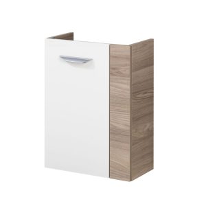 Fackelmann Gäste-WC Waschtischunterschrank links SBC 440 x 600 x 243 mm Steinesche/Weiß Fackelmann Gäste-WC Waschtischunterschrank links SBC 440 x 600 x 243 mm Steinesche/Weiß