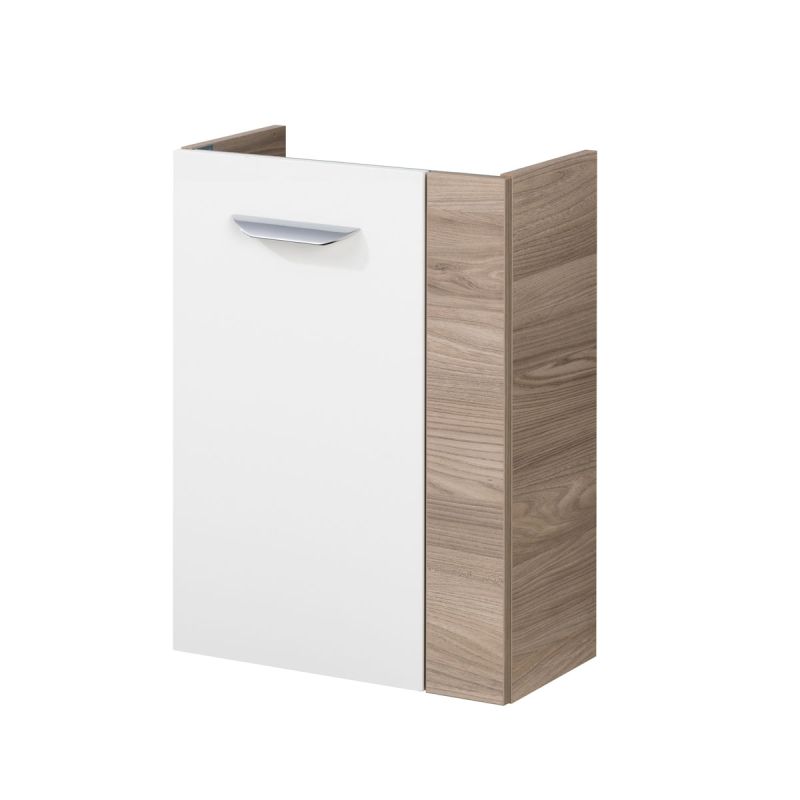 Fackelmann  Gäste-WC Waschtischunterschrank links SBC 440 x 600 x 243 mm Steinesche/Weiß