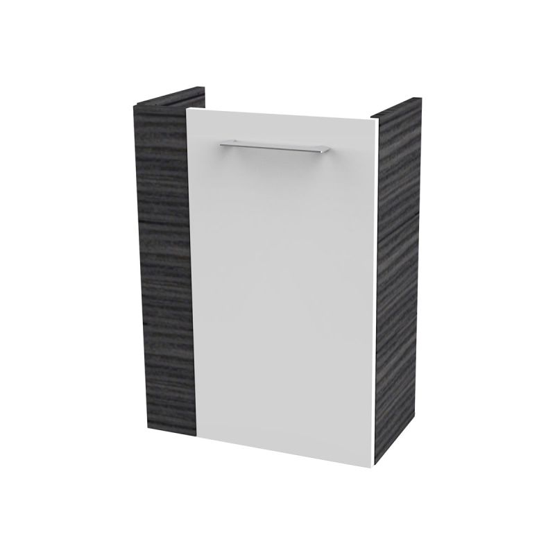 Fackelmann  Gäste-WC Waschtischunterschrank rechts SBC 440 x 600 x 243 mm DarkOak/Weiß
