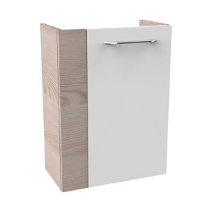 Fackelmann Gäste-WC Waschtischunterschrank rechts SBC 440 x 600 x 243 mm Alaska-Esche/Weiß Fackelmann Gäste-WC Waschtischunterschrank rechts SBC 440 x 600 x 243 mm Alaska-Esche/Weiß