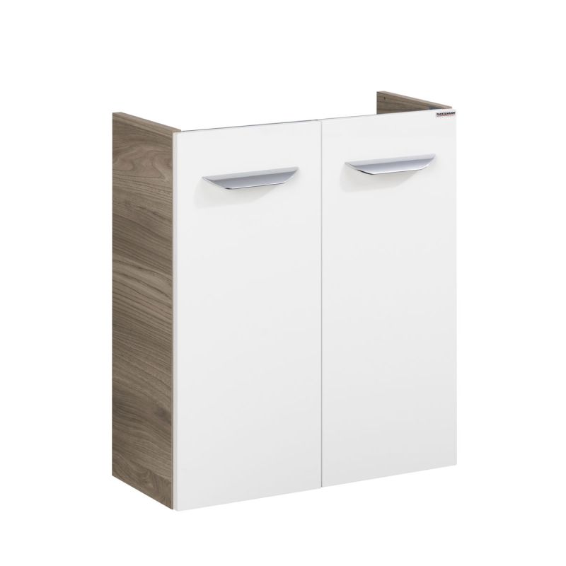 Fackelmann Gäste-WC Waschtischunterschrank SBC 520 x 600 x 243 mm Steinesche/Weiß