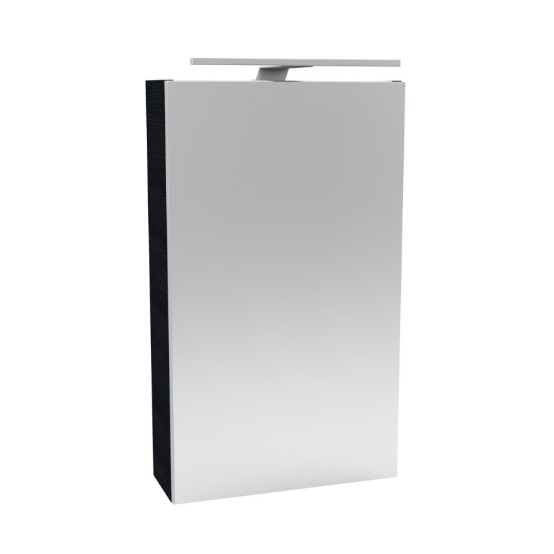 Fackelmann Gäste-WC Spiegelschrank links SBC 400 x 680 x 153 mm DarkOak