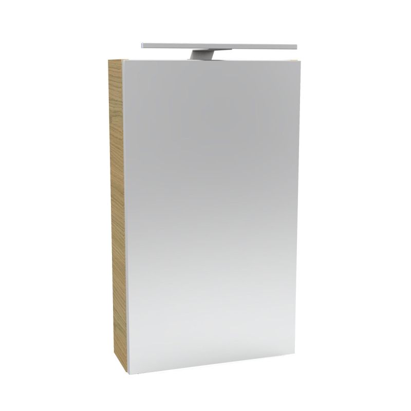Fackelmann Gäste-WC Spiegelschrank links SBC 400 x 680 x 153 mm Sandeiche