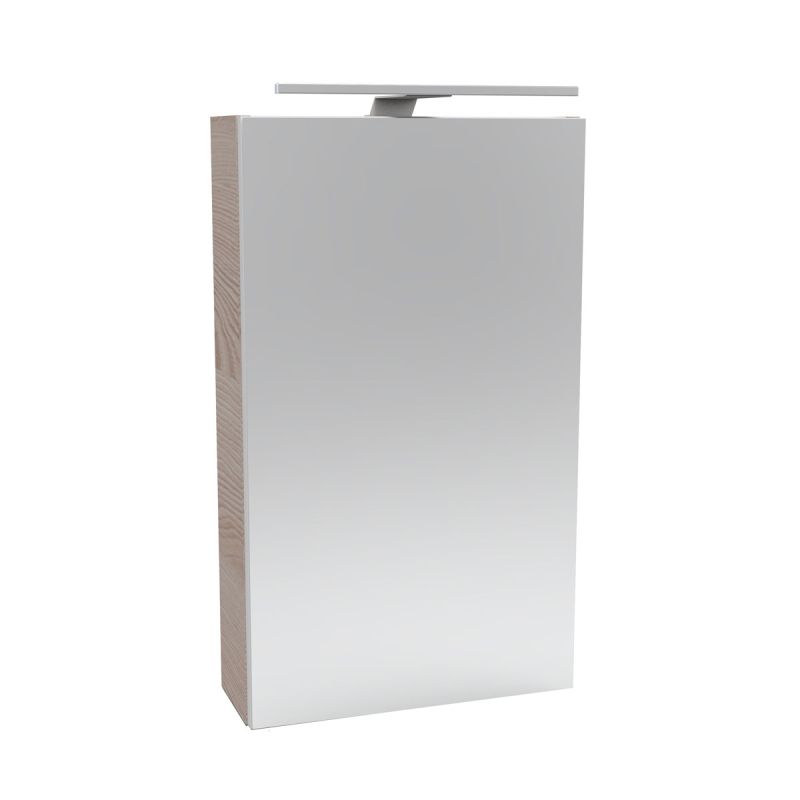 Fackelmann Gäste-WC Spiegelschrank rechts SBC 400 x 680 x 153 mm Alaska-Esche
