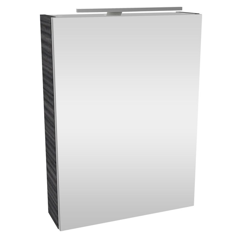 Fackelmann Gäste-WC Spiegelschrank links SBC 500 x 680 x 153 mm DarkOak