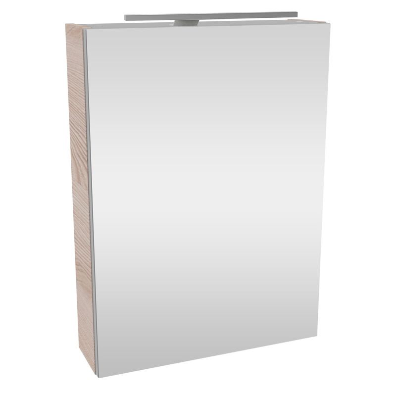 Fackelmann Gäste-WC Spiegelschrank rechts SBC 500 x 680 x 153 mm Alaska-Eiche
