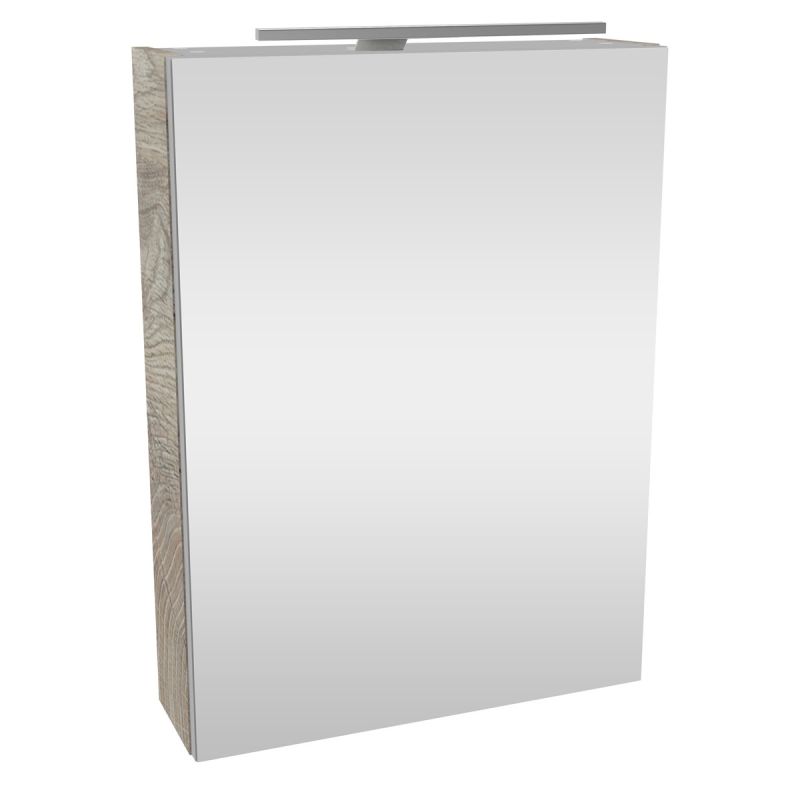 Fackelmann Gäste-WC Spiegelschrank rechts SBC 500 x 680 x 153 mm NatureOak