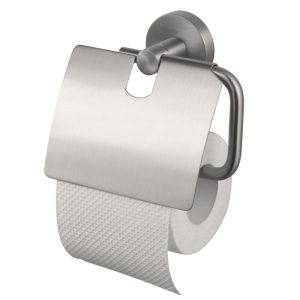 Haceka Toilettenpapierhalter mit Deckel Kosmos Gebürstet Haceka Toilettenpapierhalter mit Deckel Kosmos Gebürstet