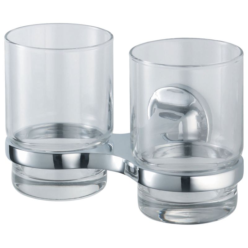 Haceka Aspen Becherhalter doppelt Glas Chrom