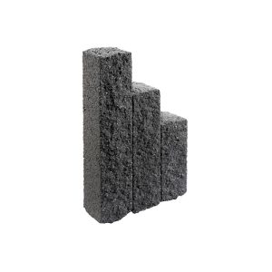 Palisade „Natura Ambiente“ 16x15x40cm basalt-schwarz