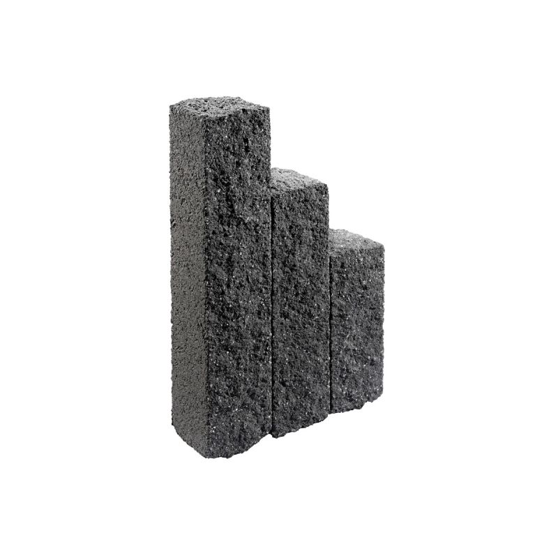 Palisade „Natura Ambiente“ 16x15x80cm basalt-schwarz