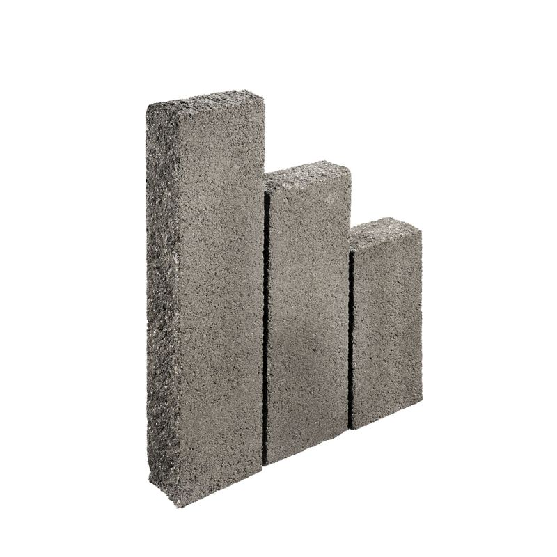 Palisade „Natura Trend“ 25x12,5x100cm basalt-schwarz