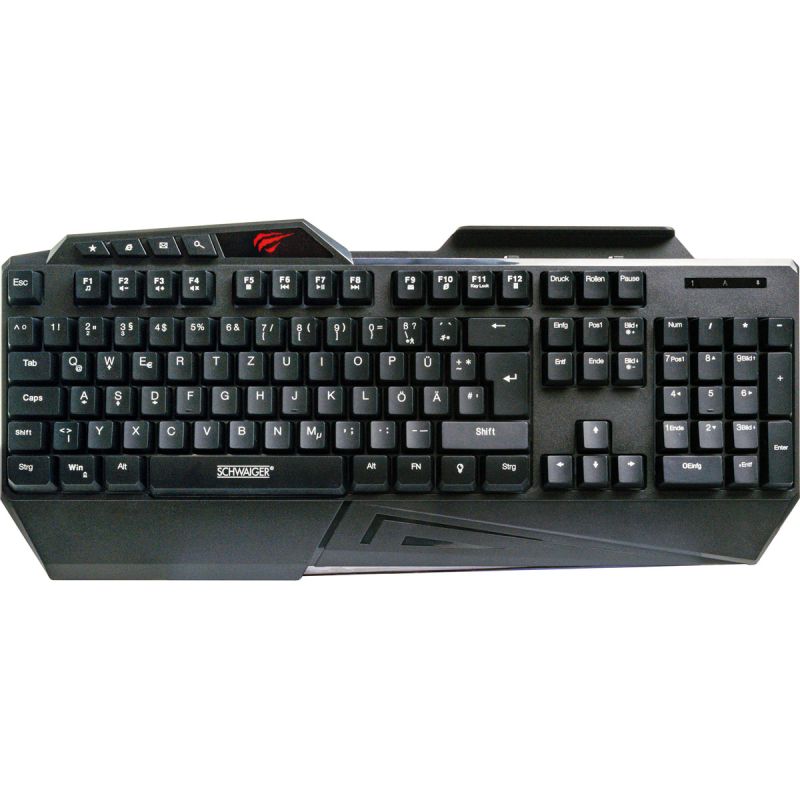 Schwaiger Gaming Tastatur mit Farbwechsel-LED