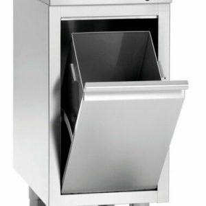 Bartscher Edelstahl Abfalleimerschrank, 28 Liter, Breite: 400 mm