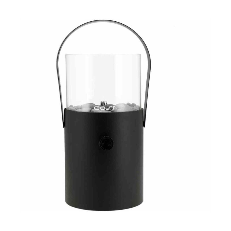 Gas-Windlicht Cosiscoop schwarz 16 x 30 x 16 cm