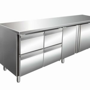 SARO Kühltisch KYLJA 4140, 2x 2er Schubladen, 2 Türen SARO Kühltisch KYLJA 4140, 2x 2er Schubladen, 2 Türen