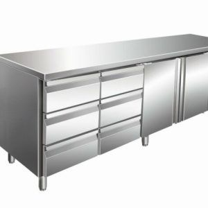 SARO Kühltisch KYLJA 4150 2x 3er Schubladen, 2 Türen SARO Kühltisch KYLJA 4150 2x 3er Schubladen, 2 Türen