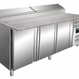 SARO Pizza Belegstation, Granitarbeitsplatte, 1/3 GN SH 2000mm SARO Pizza Belegstation, Granitarbeitsplatte, 1/3 GN SH 2000mm
