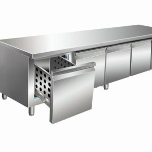 SARO Unterbaukühltisch UGN 410, 4 Schubladen, 2230x700x650mm SARO Unterbaukühltisch UGN 410, 4 Schubladen, 2230x700x650mm