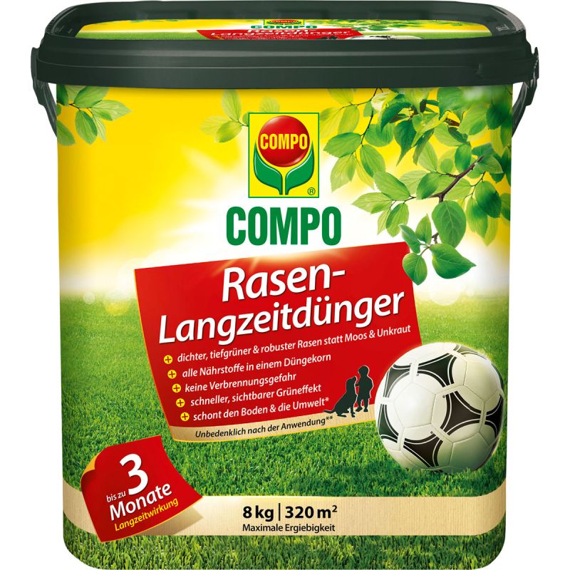 Compo Rasen-Langzeitdünger für 320 m² 8 kg