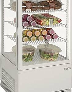 SARO Mini-Umluftkühlvitrine SC 70 weiß, 68 Liter SARO Mini-Umluftkühlvitrine SC 70 weiß, 68 Liter