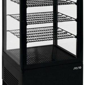 SARO Mini-Umluftkühlvitrine SC 70 schwarz, 68 Liter SARO Mini-Umluftkühlvitrine SC 70 schwarz, 68 Liter