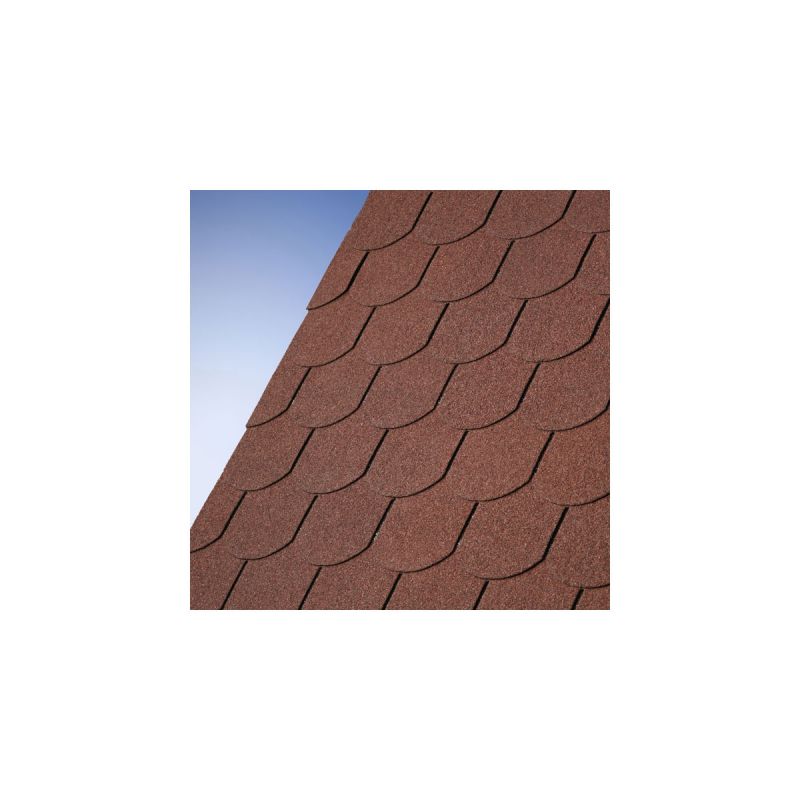 Karibu Schindeln Biberschw dunkelrot 3 m²