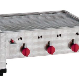 Gas-Kombi-Tischbräter, 3 Brenner 12kW Propangas Gas-Kombi-Tischbräter, 3 Brenner 12kW Propangas