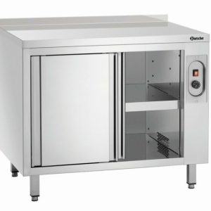 Wärmeschrank mit Schiebetüren und Zwischenboden, Breite 1000mm, mit Aufkantung Wärmeschrank mit Schiebetüren und Zwischenboden, Breite 1000mm, mit Aufkantung