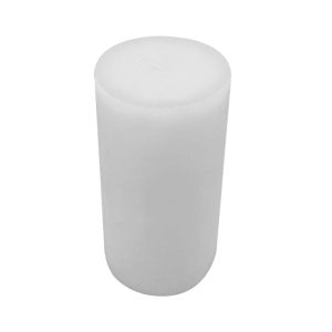 Ambientis Rustikkerze 68 x 130 mm weiß Frostfinish Ambientis Rustikkerze 68 x 130 mm weiß Frostfinish