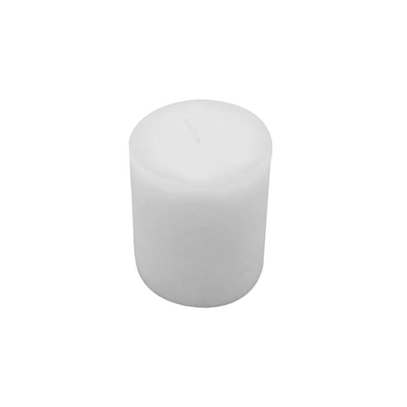 Ambientis Rustikkerze 68 x 80 mm weiss Frostfinish