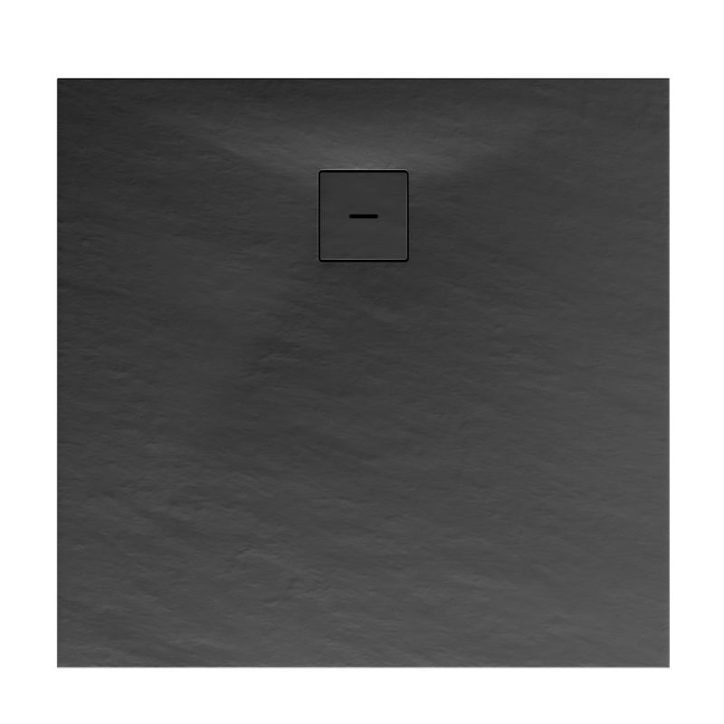 Schulte Express Plus Duschwa Mineralg Steinstr Quadrat -Plan 1200 x 1200 anthraz.