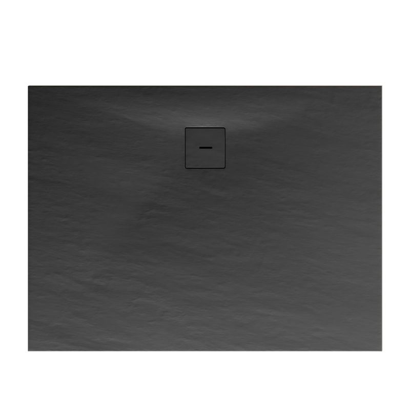 Schulte Express Plus Duschwa Mineralg Steinstr Rechteck -Plan 1400 x 750 anthraz.