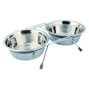 Trixie Eat on Feet Napf-Set Klapperschutz 2 x 1,5l Trixie Eat on Feet Napf-Set Klapperschutz 2 x 1,5l