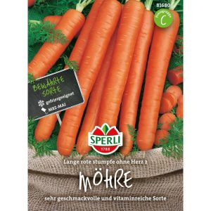 Sperli Möhren Lange rote stumpfe ohne Herz 2 Sperli Möhren Lange rote stumpfe ohne Herz 2
