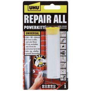 UHU Zwei-Komponenten-Klebstoff repair all powerkitt 60 g UHU Zwei-Komponenten-Klebstoff repair all powerkitt 60 g