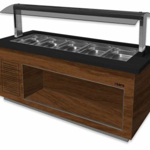 SARO Heißes Buffet Premium SB-H200 braun/schwarz für 5x 1/1 GN SARO Heißes Buffet Premium SB-H200 braun/schwarz für 5x 1/1 GN