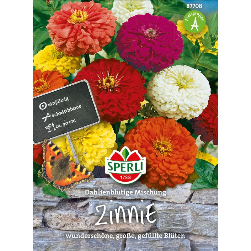 Sperli Zinnien Dahlienblütige Mischung