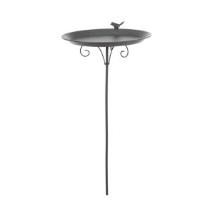 Trixie  Vogeltränke mit Fuß 1800ml/ Durchmesser 35 cm grau