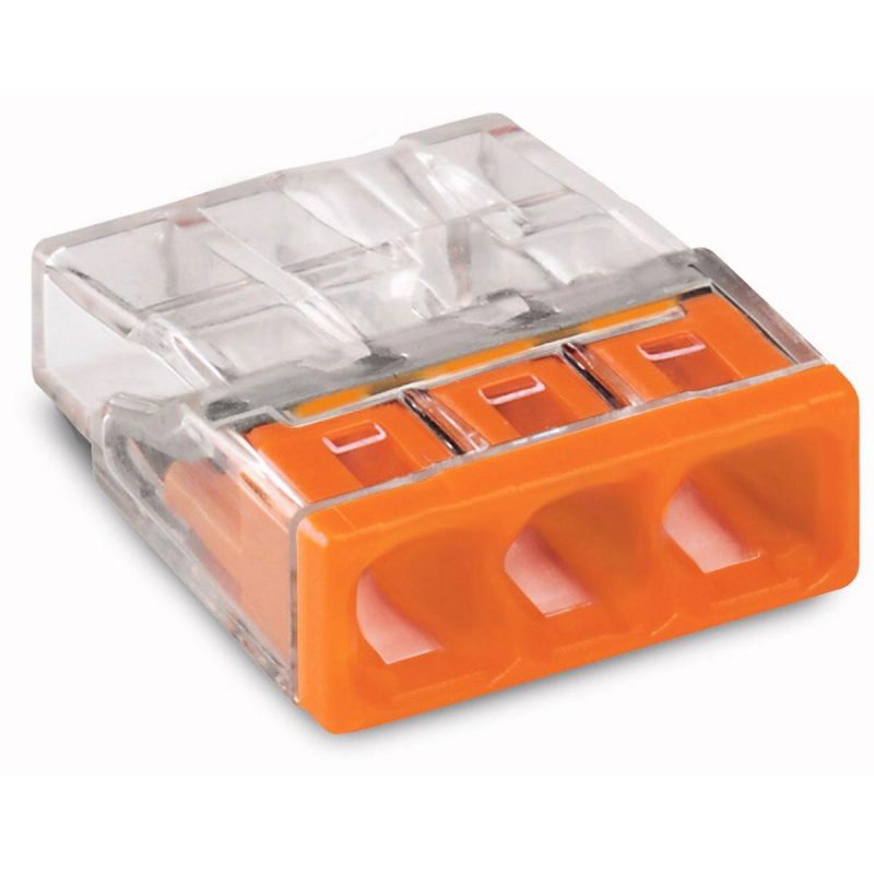 Dosenklemme Wago orange 3 x 0,5-2,5 mm² 30 Stück
