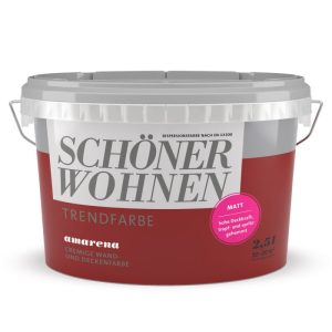 Schöner Wohnen Farbe Trendfarbe Amarena Matt 2,5 L Schöner Wohnen Farbe Trendfarbe Amarena Matt 2,5 L