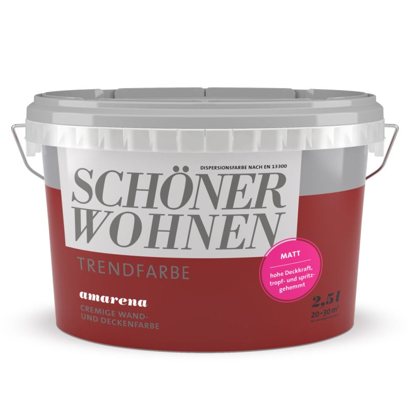 Schöner Wohnen Farbe Trendfarbe Amarena Matt 2,5 L