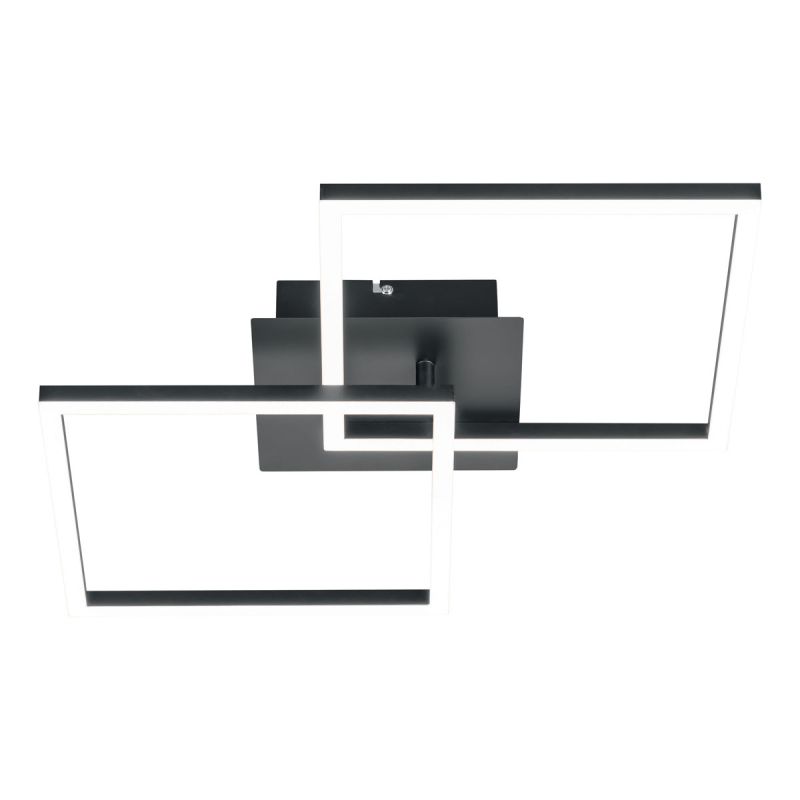 Flector LED-Deckenleuchte Frame Schwarz 2 x 10 Watt LED