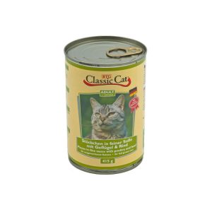 Classic Cat Katzenfutter Geflügel und Rind in Soße 415 g Classic Cat Katzenfutter Geflügel und Rind in Soße 415 g
