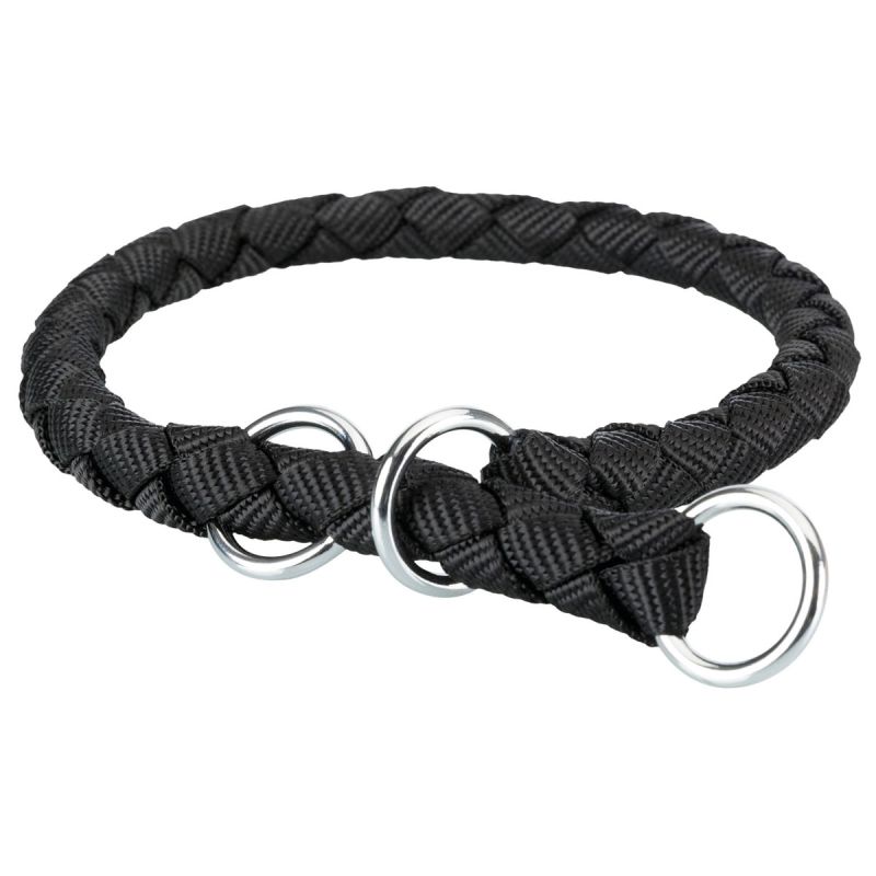 Trixie  Cavo Zug-Stop-HB sw L 47-55 cm/18 mm