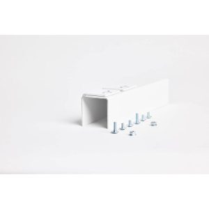 Hibitaro Winkel zur Wandmontage für Bodensysteme 2er Set für 1-läufige Schiene Weiß Matt Hibitaro Winkel zur Wandmontage für Bodensysteme 2er Set für 1-läufige Schiene Weiß Matt