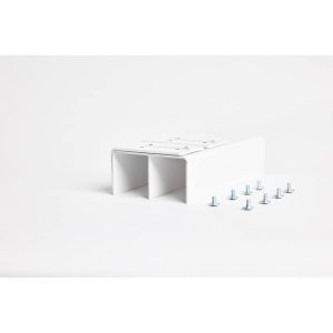 Hibitaro Winkel zur Wandmontage für Bodensysteme 2er Set für 2-läufige Schiene Weiß Matt Hibitaro Winkel zur Wandmontage für Bodensysteme 2er Set für 2-läufige Schiene Weiß Matt