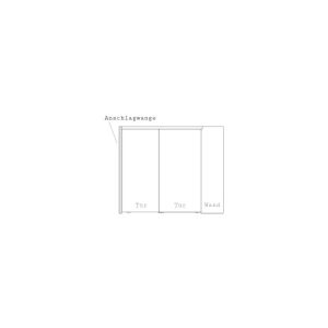 Hibitaro Anschlagwange auf Maß 25 mm Materialstärke Weiß Dekor Hibitaro Anschlagwange auf Maß 25 mm Materialstärke Weiß Dekor