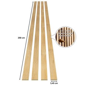 Specht Classic Stix, Eiche hellbraun, 250×3,45 cm Specht Classic Stix, Eiche hellbraun, 250×3,45 cm